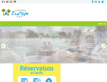 Tablet Screenshot of camping-europe.net